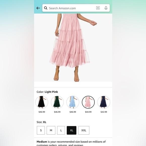 PRETTYGARDEN  Sleeveless Smocked Ruffle Tulle Flowy Beach Sundress - Picture 4 of 6